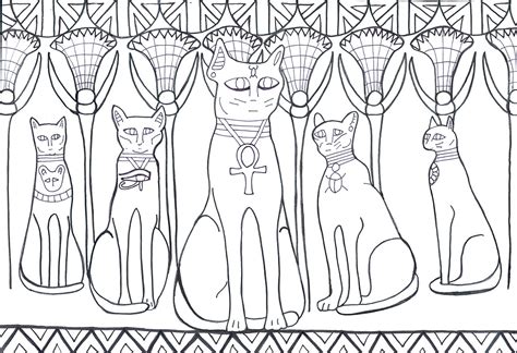 Download Pin by The Great Cat on Cat Coloring Books | Egyptian cats ...