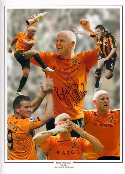 Dean windass has announced his retirement as a player. Signed Dean Windass Hull City Photo Montage