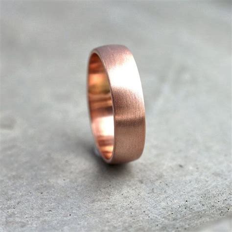 Free shipping on many items. Wide Rose Gold Men's Wedding Band, Recycled 14k Rose Gold ...