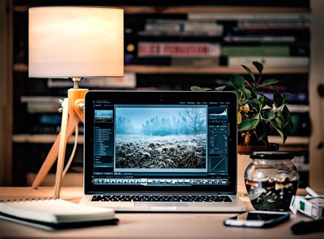No matter what programs you use, whether they be adobe photoshop, lightroom, or a free photo editor like gimp. Free Images : laptop, desk, macbook, work, screen, apple ...