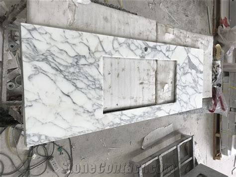 Coordinating , 12×12 ,12×24 ,18×18 ,24×24 honed , polished field tile is also available. Arabescato Italian Carrara Marble Big Flower Bathroom Vanity Tops from China - StoneContact.com