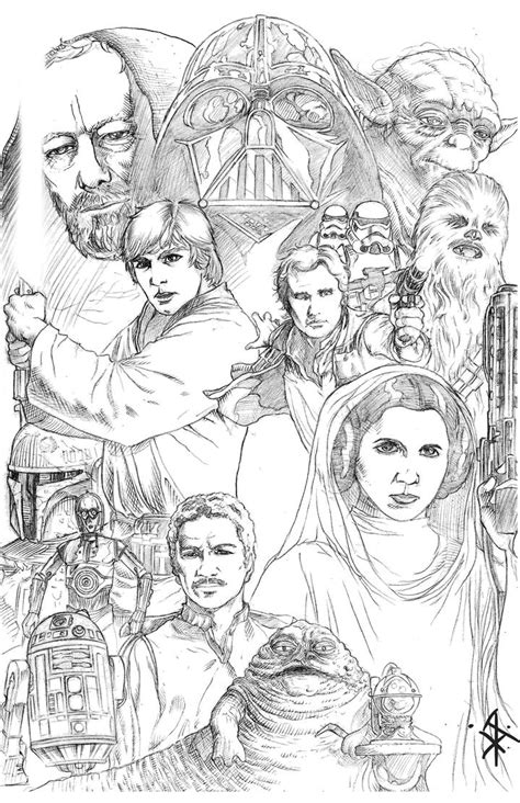 Jar jar binks star wars episode ii attack of the clones. Star Wars Collage Pencils by benttibisson on DeviantArt