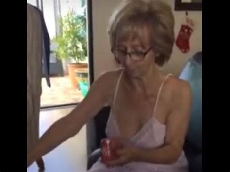 Granny gets gang banged and cums hard. Granny gets excited opening Christmas present. - YouTube