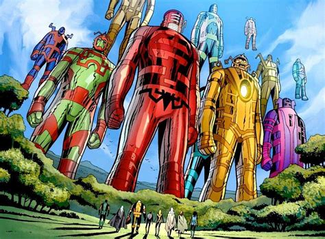 Marvel studios' eternals stars angelina jolie, richard madden, kumail nanjiani, lauren ridloff, brian tyree henry, salma hayek, lia mchugh and don lee. Los Eternos de Marvel Comics - C2CR