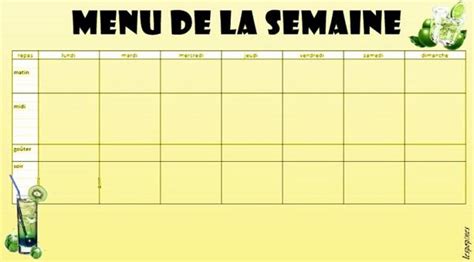 Organiser une semaine de repas, midi et soir, pour toute la famille, c'est presque un emploi à part entière ! :D IMPRIMEZ VOTRE SEMAINIER ET LE TOUR EST JOUÉ ! Avec un ...