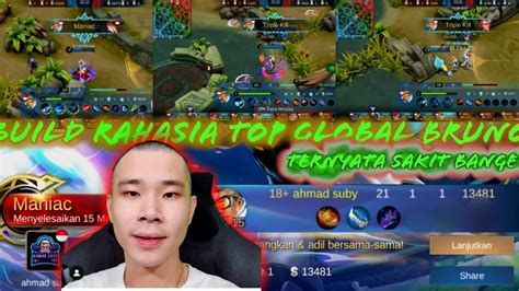 Setelah lu li menyeberang ke benua star. BUILD RAHASIA TOP GLOBAL BRUNO || SUPREME 1 INDONESIA ...