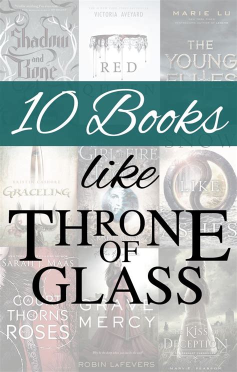 These 15 books like throne of glass are sure to keep you on the edge of your seat and rooting for a new cast of characters. 10 Books Like Throne of Glass by Sarah J. Maas | Books ...