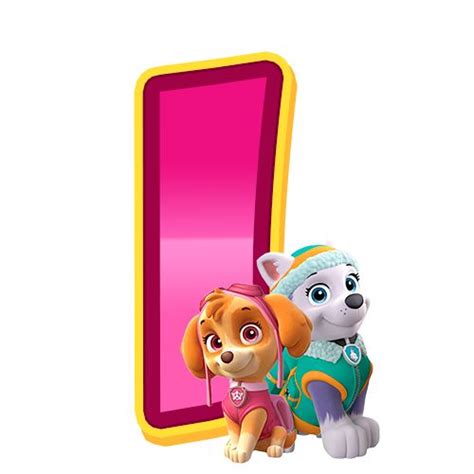 Search results for paw patrol logo vectors. Paw Patrol Abc en Rosa con Skye y Everest. | Cumpleaños ...