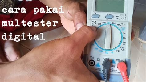 Sebab multimeter ini akan secara otomatis mendeteksi nilai komponen yang diukur. Cara menggunakan multitester | avometer | yg benar - YouTube