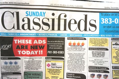 A liability waiver must be signed and a. Browsing the Sunday Classifieds.... - Living Las Vegas