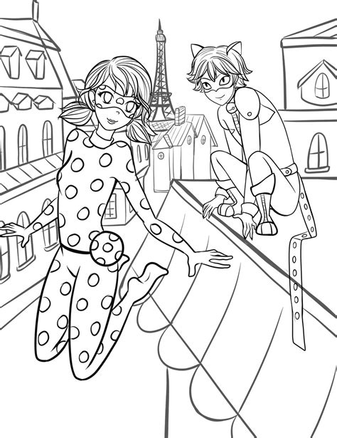 Our collection of coloring pages will introduce you more closely to ladybug, cat noir, gabriel agreste, kwami and other cartoon characters. Miraculous Ladybug Coloring Pages at GetDrawings | Free ...