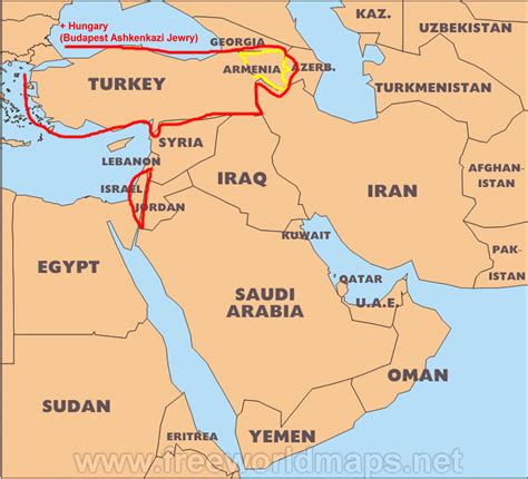 The black sea to the north; Walking On Fire: My Middle Eastern Genetic Panel Map