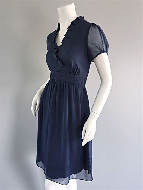 527 items on sale from $14. 1990s Chloe by Karl Lagerfeld Vintage 90s Navy Blue Silk ...