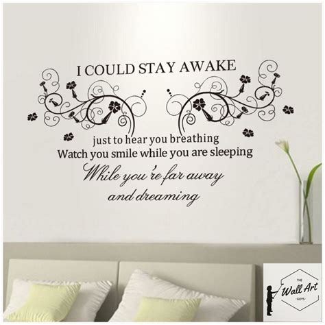 Shadows of the summertime album. I Don't Want to Miss a Thing Lyrics Wall Sticker | Wall ...