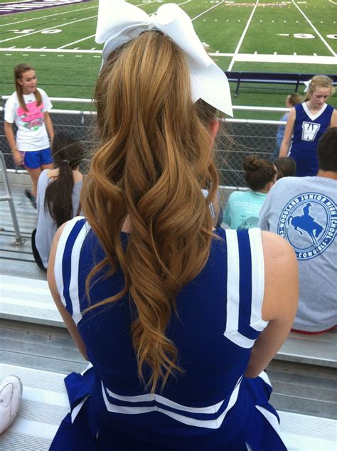 Cute cheer hairstyles for games. e2bbd25465fba0aae464b40c85cd5190.jpg 1,200×1,606 pixels ...