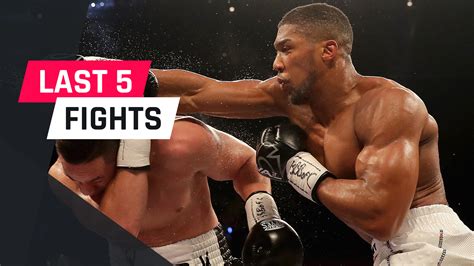 Certain people can't sleep at night because they're really tuned up for a fight. Anthony Joshua's last five fights | Boxing | Sporting News