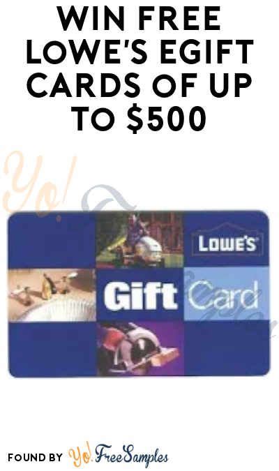 Maybe you would like to learn more about one of these? FREE Lowe's eGift Cards of Up to $500 (Text Required | Gift card, Free gift cards, Cards