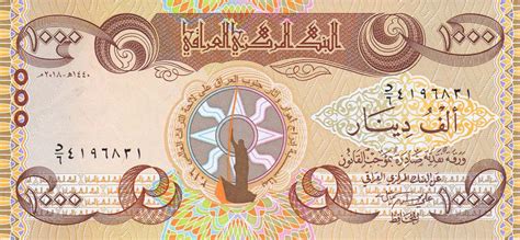 All iraqi recent activities are also saying the same thing. RealBanknotes.com > Iraq p104: 1000 Dinars from 2018
