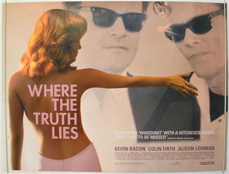 This is brian de palma material. Where The Truth Lies - Original Cinema Movie Poster From ...