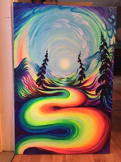 Trippy mushrooms #trippy #acrylic #painting trippy mushroom acrylic painting! .One day on my off days I am going to recreate this or ...