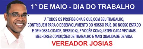 Suor, comprometimento, doação, coletivismo, capacitação. Vereador Josias Nascimento - JUCO: Mensagem em Comemoração ...