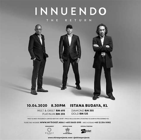 Untuk info lbh lanjut hub Konsert' Innuendo The Return' Bakal Diringi Pengarah Muzik ...