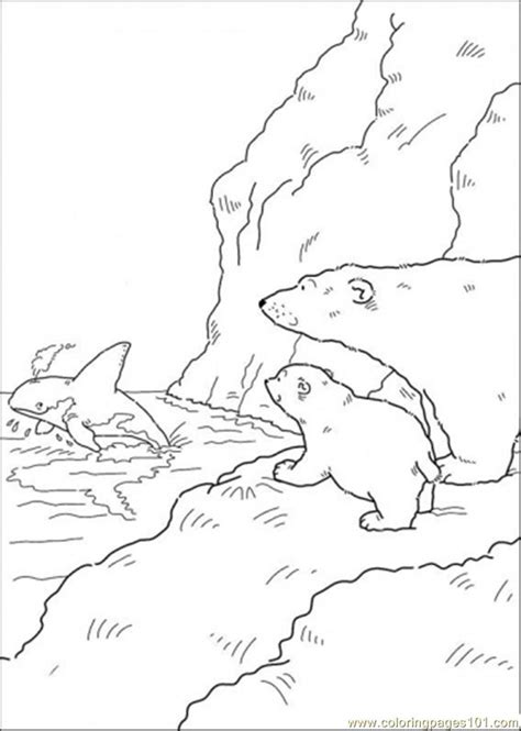 Learn to how to draw a polar bear in easy method in this really easy drawing tutorial. Polar Bear Says Thank You To The Whale Coloring Page ...