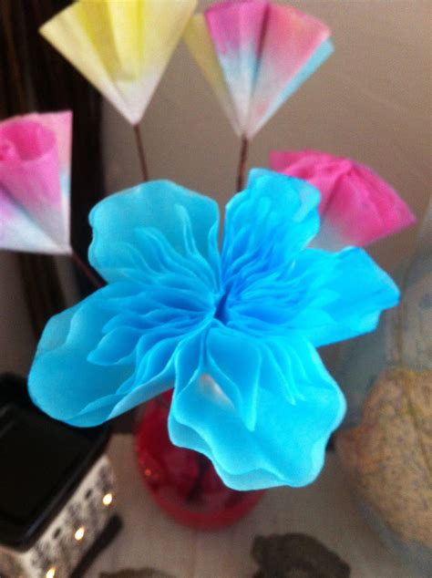 They are the right shape. Hand Dyed Coffee Filter Flowers | Coffee filter flowers ...