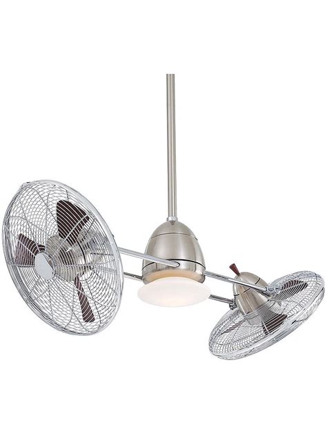 Double down on your coolness with gyro ceiling fans. Gyro 42" Twin Ceiling Fan In Brushed Nickel & Chrome ...