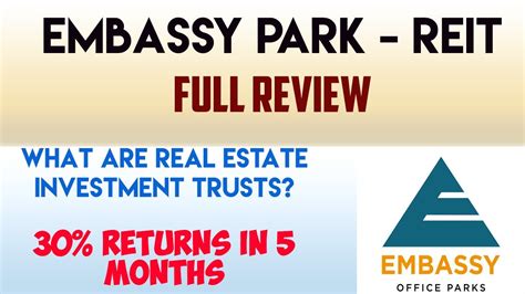 Igb reit (real estate investment trust) is scheduled to be listed in main market of bursa malaysia on the 21st september 2012. हिंदी - Embassy Park Real Estate Investment Trust Review ...