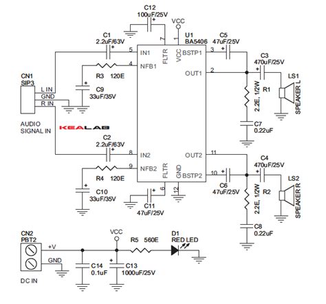 இங்கே நாம் 19 watts mono circuit பார்க்க முடியும். 5W Stereo Audio Amplifier - Electronics-Lab