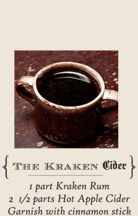 See more ideas about kraken rum, rum, rum recipes. simple, must make Learn how to make The Kraken Cider with ...