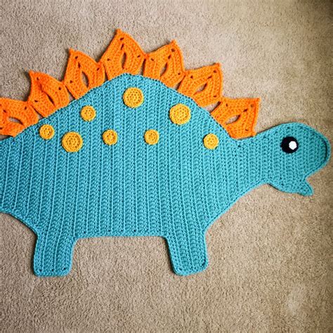 It's certainly inspiring in my experience, and. Dinosaur crochet rug - Nursery decor, baby shower gift ...