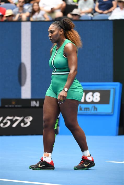 Australian open serena williams beats elina svitolina as. Serena Williams's Green Bodysuit at the Australian Open ...