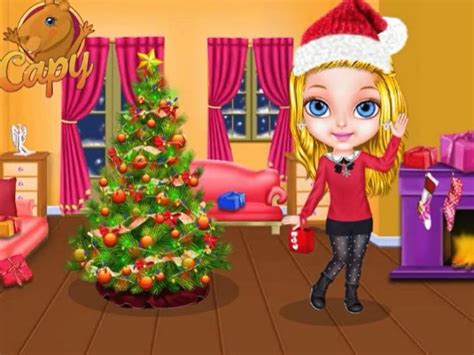 ¿siempre has querido pasar un día con barbie? CHRISTMAS WITH BABY BARBIE juego online en JuegosJuegos