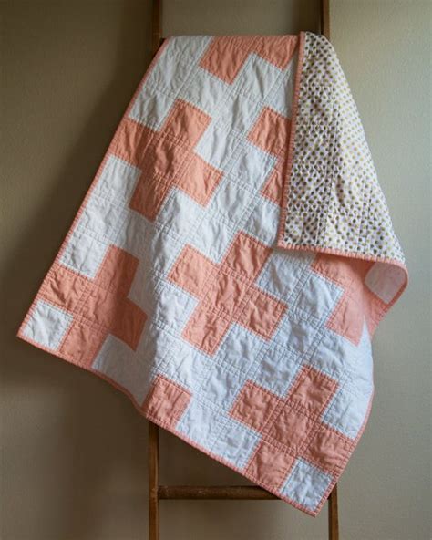 Maybe you would like to learn more about one of these? Modern Plus Baby Quilt, Peach, Gold Dots, Girl, Crib ...