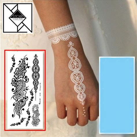 These henna stencils are an easy way to add a dash of color. Temporary Tattoo : Henna Fake tattoo | Fake tattoos ...