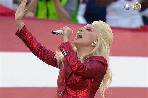 Pagesbusinessesmedia/news companybroadcasting & media production companysunrisevideoslady gaga national anthem at super bowl will give you goosebumps. Lady Gaga Sings the National Anthem at Super Bowl 50