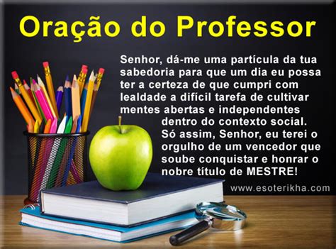 Tenha em mente apenas positividade e dê o seu melhor ao longo das horas deste dia. Oração do Professor | 15 de outubro Dia do Professor