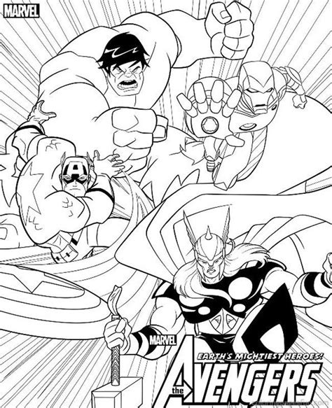 The avengers is a team of superheroes that appeared in marvel comics in 1963. Avengers Coloring Pages - Best Coloring Pages For Kids