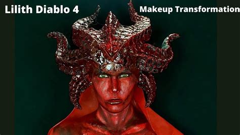 Want to discover art related to diablo4lilith? Lilith Diablo 4 Makeup Transformation how to make horns ...