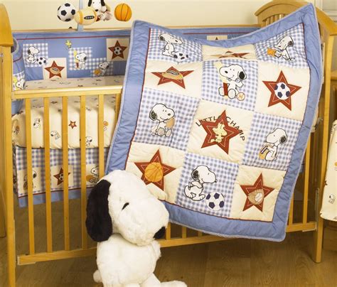 While you can't buy tiny cribs other than a bassinet, you can get cribs that bedtime originals 3 piece snoopy sports bedding set. Snoopy Crib Bedding Set | Baby boy bedding sets, Baby crib ...