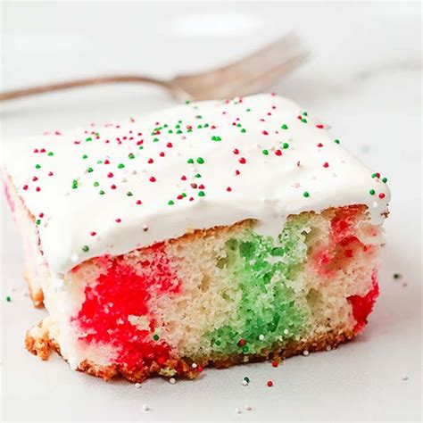 Not only does it look. Christmas Jello Poke Cake | Recipe | Poke cake jello, Cake ...