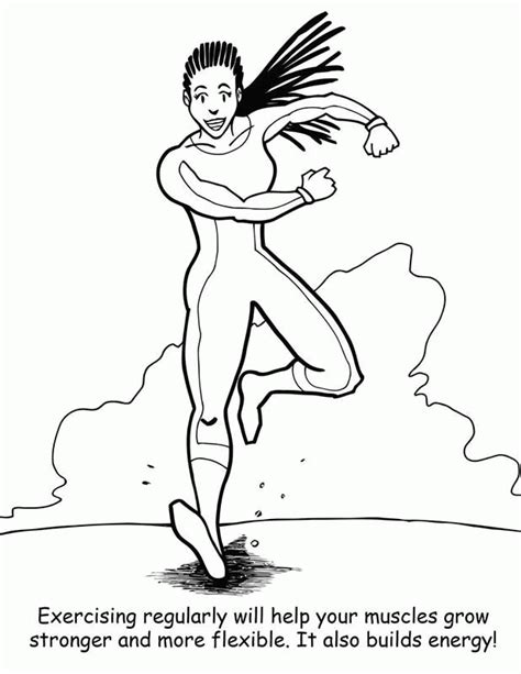 Owen orange, pauline pineapple, the broccoli brothers and other fruit and vegetables engage in physical activities such as running, jumping jacks and basketball. Fitness Coloring Pages - Coloring Home