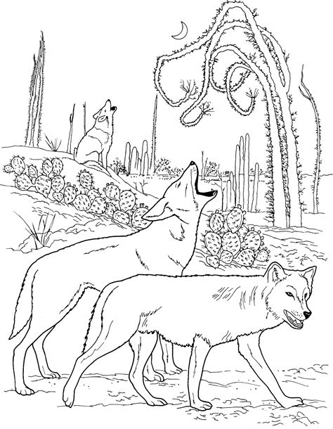 Collection of coloring pages of wolves (42). Dogs Howling Coloring Pages - Coloring Home