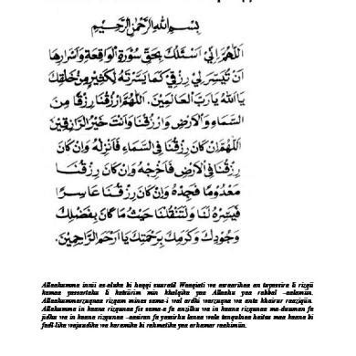 Ditunaikan doa untuk memperoleh rezeky. Doa Sesudah Membaca Surat Al Waqiah - Puspasari
