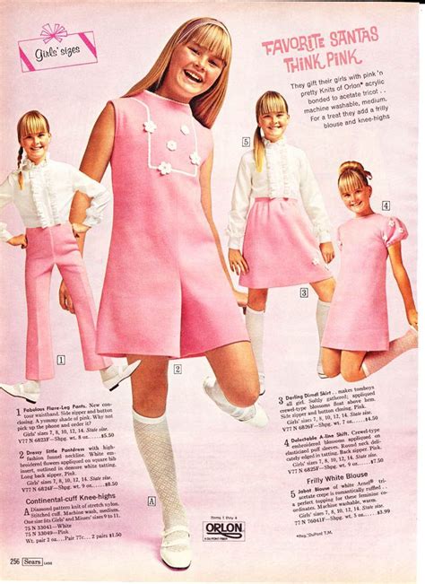 5 out of 5 stars. sears catalog 1960's pink and blue sweaters skirts pants ...