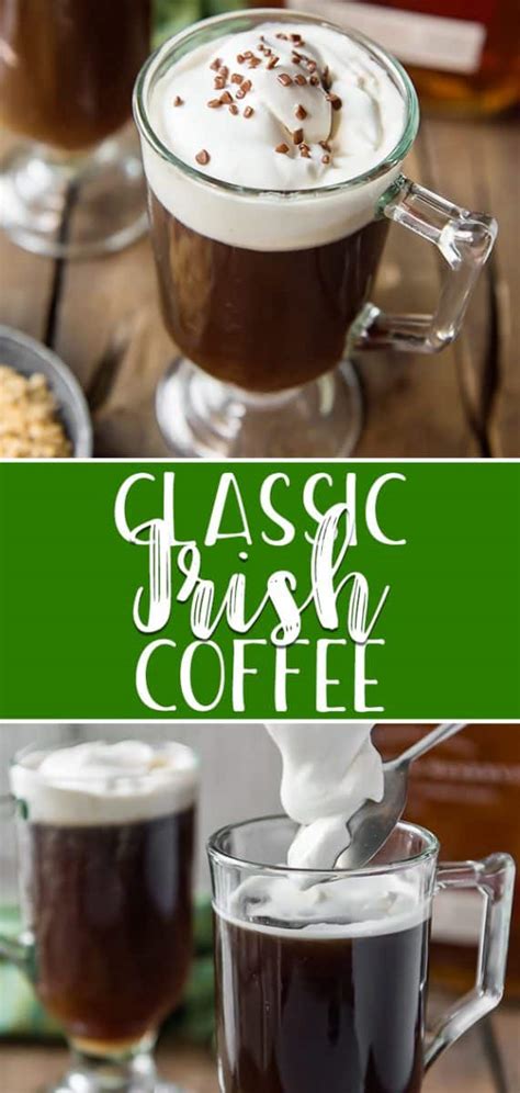 The coffee is drunk through the cream. Classic Irish Coffee Cocktail • The Crumby Kitchen