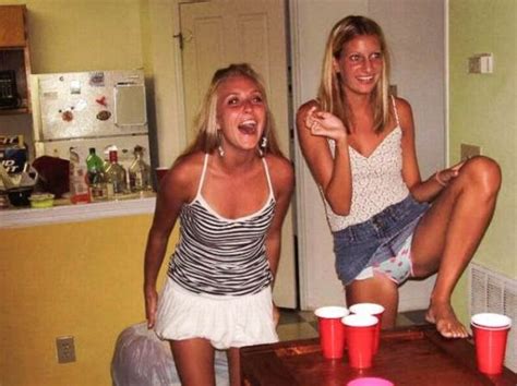 Brunette college girls enjoy playing with hard cocks. Sexy Girls Playing Beer Pong (55 pics)