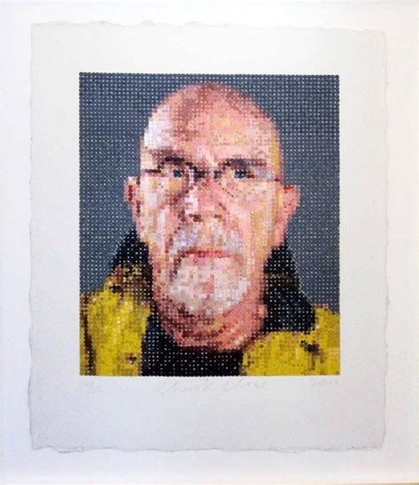 Maybe you would like to learn more about one of these? Chuck Close - Self Portrait (Felt Stamped) | Skizzen